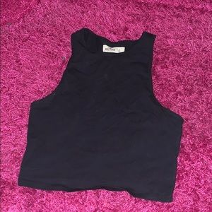 BLACK CROP TOP
